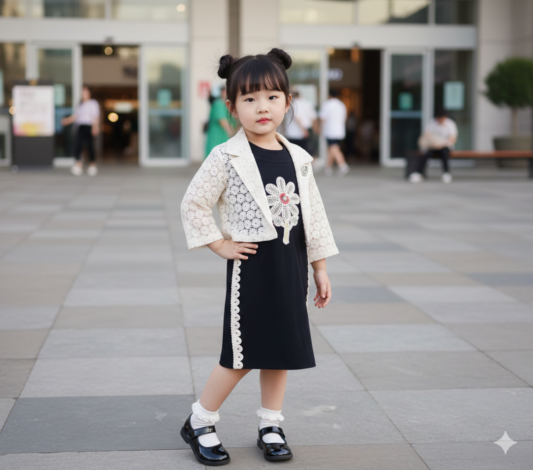 Girls Bodycon Dress With Shug[GD-6281] (1-6 Years)