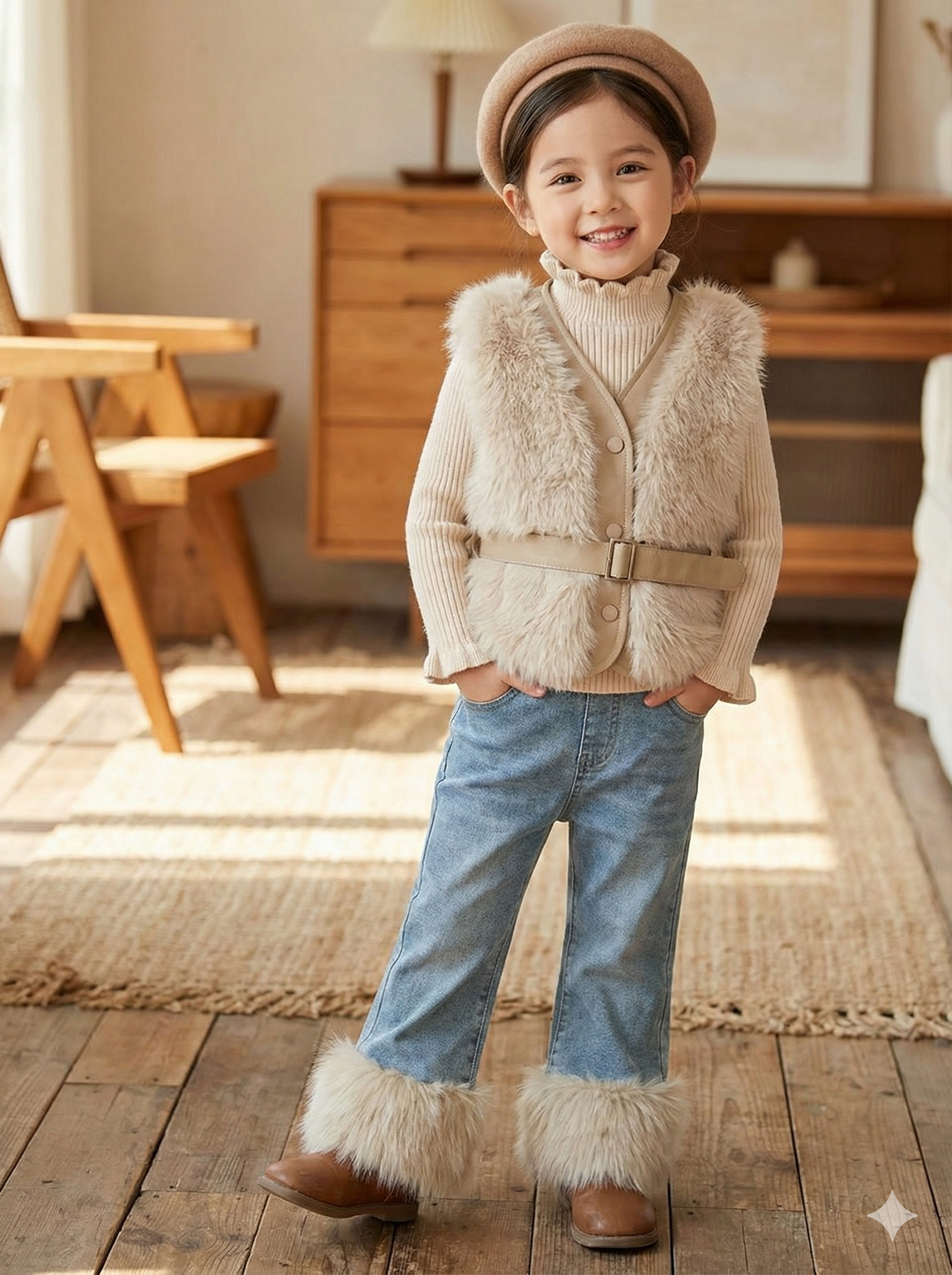 Girl's 3 Piece Imported Co-Ord Set [GCS-6137](2-6 Years)