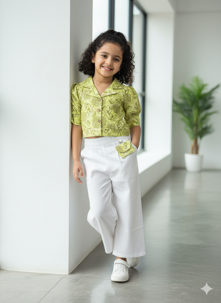 Girl's Printed Co-Ord Set [GCS-6470] (4-13 Years)