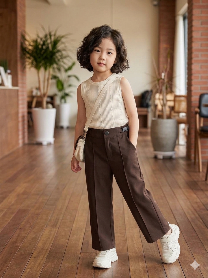 Girls Coffee Korean Pant [ONLY PANT] [GJ-1016(4-12Years)