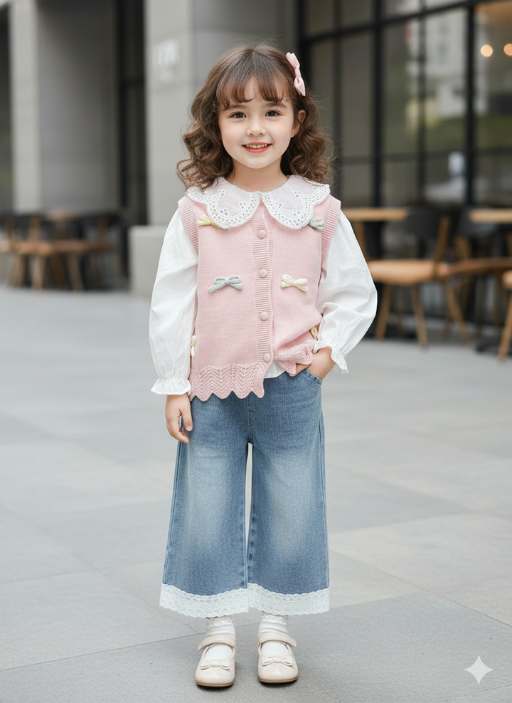 Girl's 3 Piece Co-Ord Set [GCS-6249](1-6 Years)