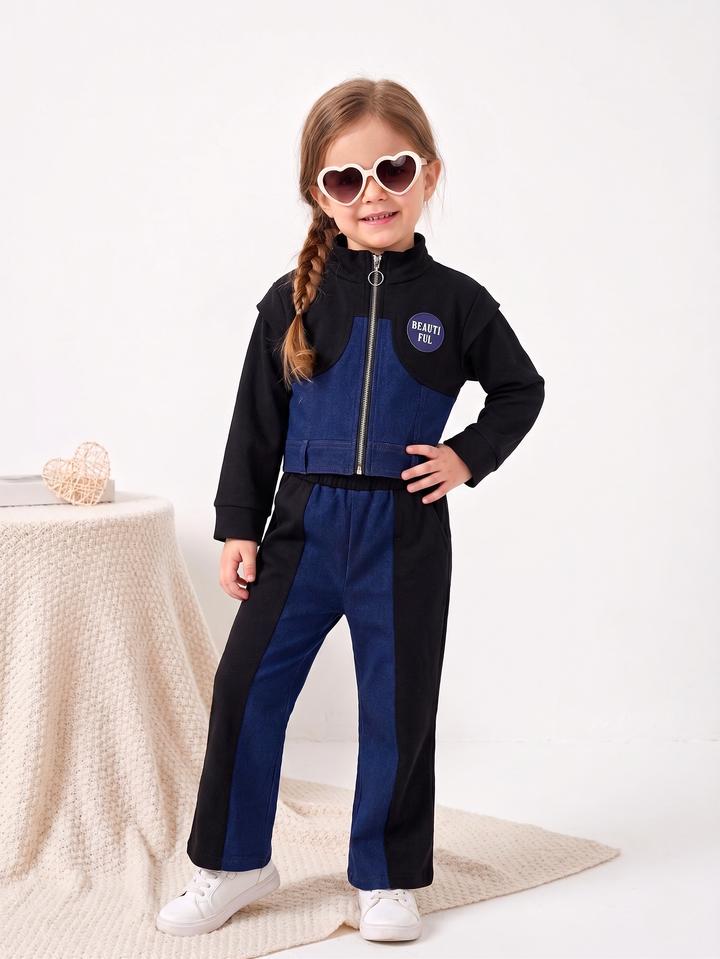 Girls Imported Denim Co-Ord Set [GCS-3993](1 - 11 Years)