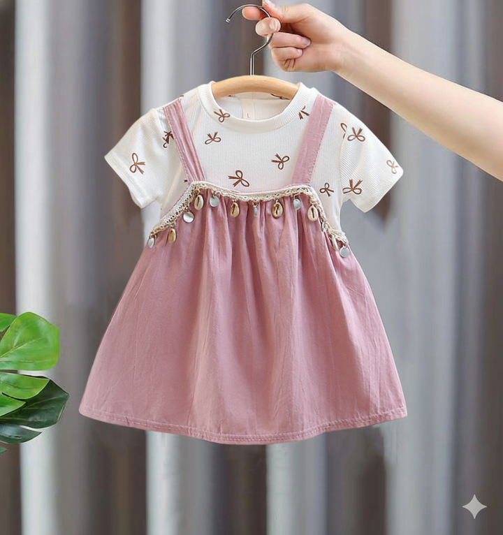 Girls Summer Cotton Frock [GF-6389] (6M - 3 Years)