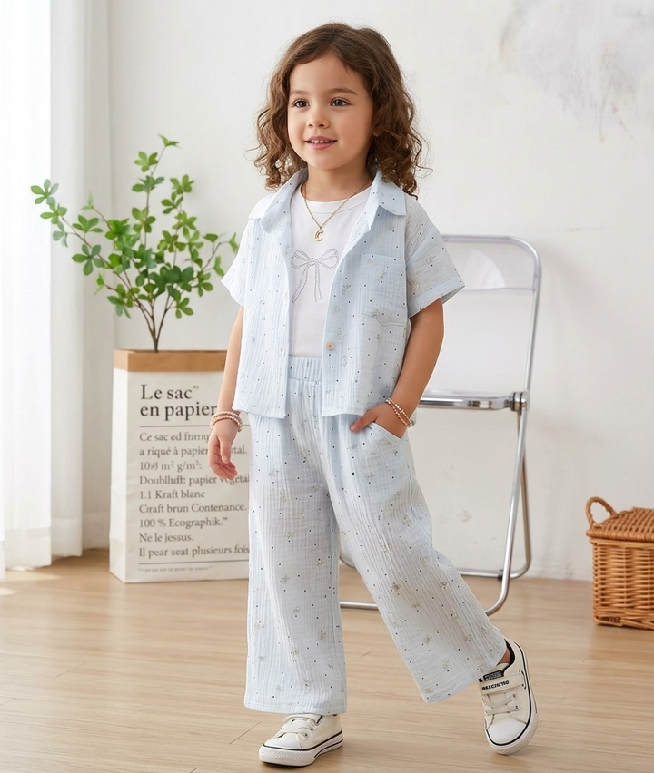 Girls Imported 3 Piece Co-Ord Set [GCS-9059] (2-5Years)