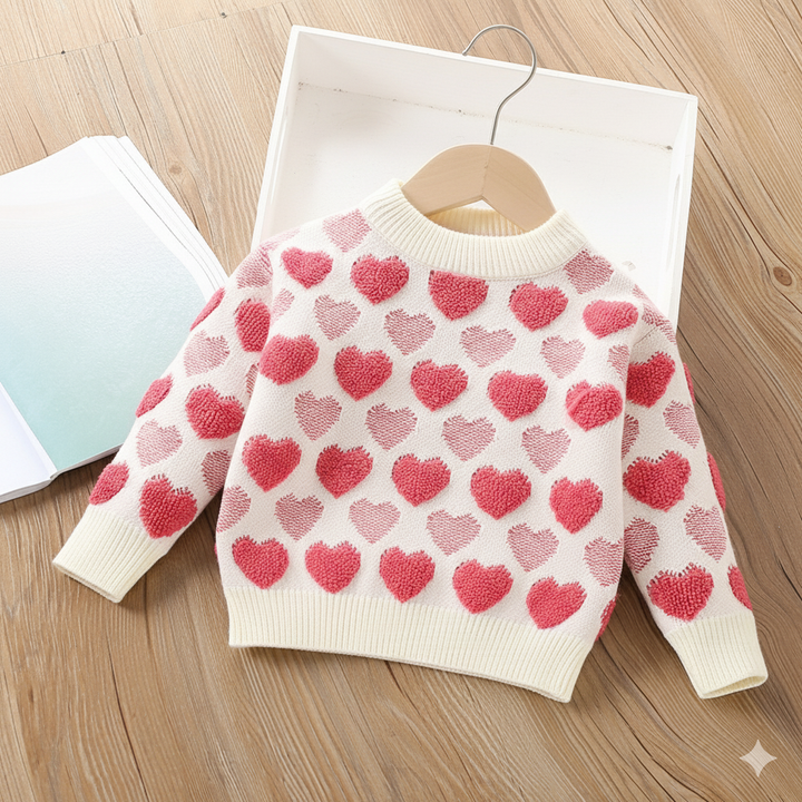 Girls Knitted Sweater Top And Skirt Set, Korean Fashion, Autumn/Winter Co-Ord Set [GCS-6668](2-7 Years)
