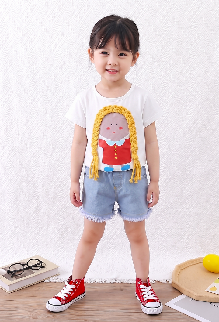 Girl's Imported Piece Co-Ord Set  [GCS-5947] (1-6 Years)