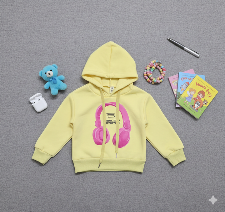 Girls Imported Hoodie With Fleece [GT-171] [ 2-6 Years ]