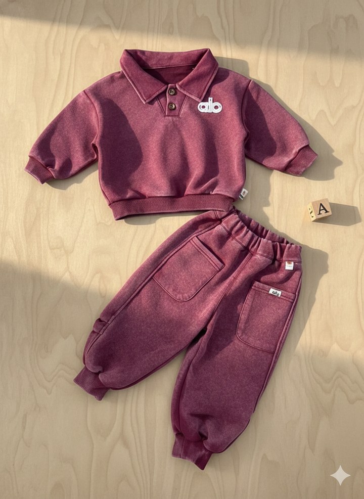 Boys Acid Wash 2 Piece Cord Set [BT-5963] [1 - 6 Years]