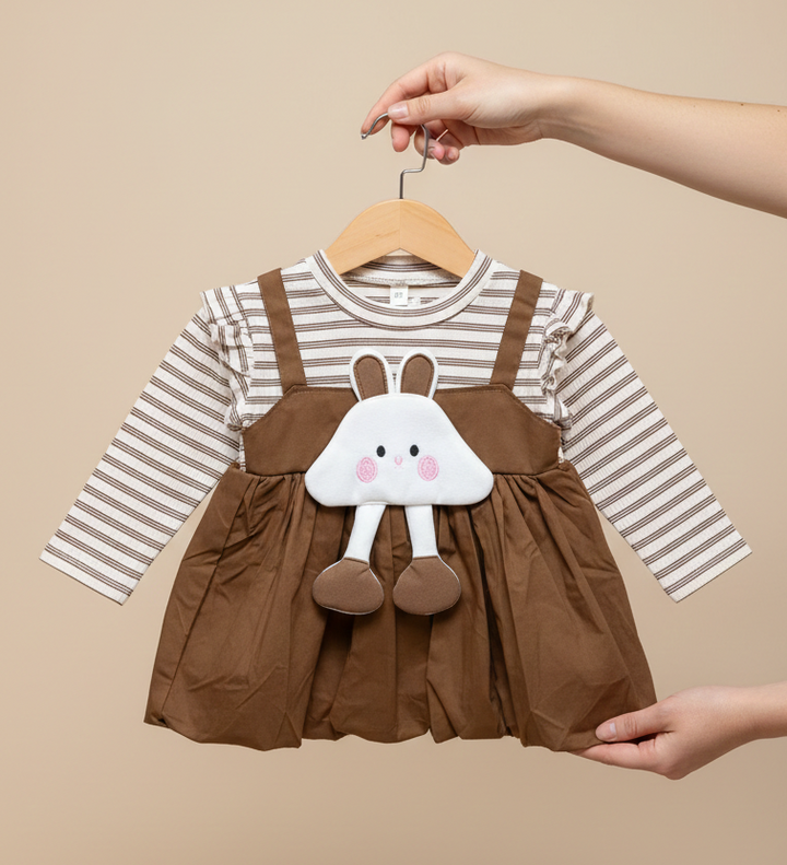 Girls Imported Cartoon Frock [GF-6383] (9M - 4Years)