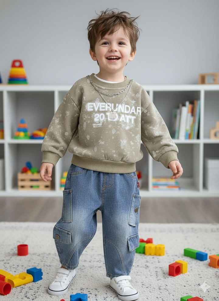 Boys Imported Cord Set [BT-6043] (1-6 Years)