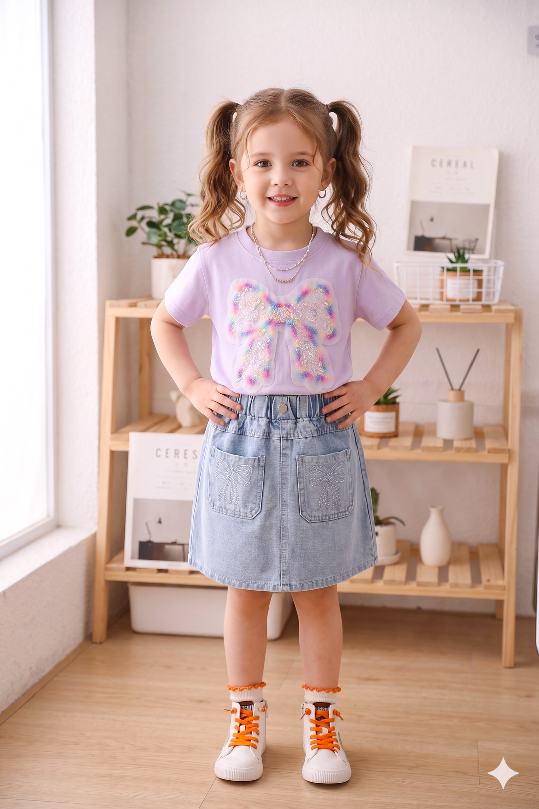 Girl's Imported Purple Co-Ord Set [GCS-5010] (2-7 Years)