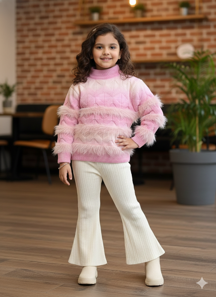 Girl's Imported 2 Piece Co-Ord Set [GCS-6177](2-6 Years)