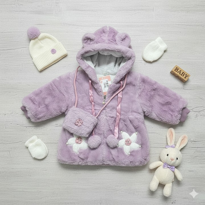 Girls Imported Winter Hoodie Jacket [GT-180] [ 1-5 Years ]