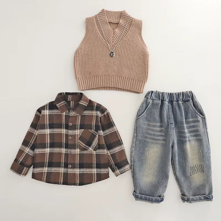 Boys 3 Piece Co-Ord Set [BT-6479] [1 - 6Years]