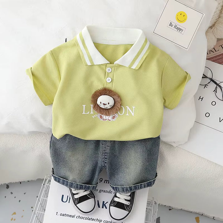 Boys Green Imported Co-Ord Set [BT -2051] [1-6 Years]