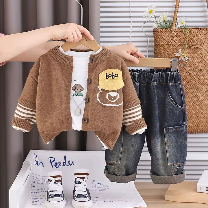 Boys 3 Piece Co-Ord Set [BT-6476] [1 - 6Years]