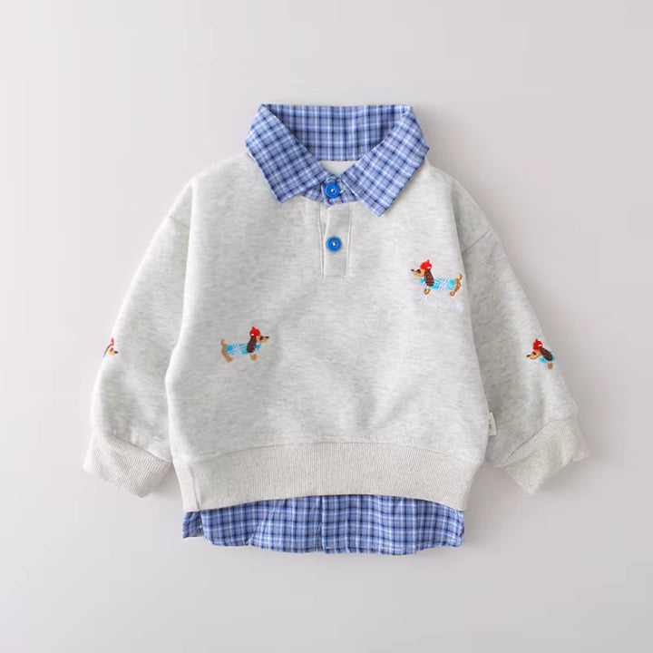 Boys Grey Imported Co-Ord Set [BT-6525] [1 - 5Years]