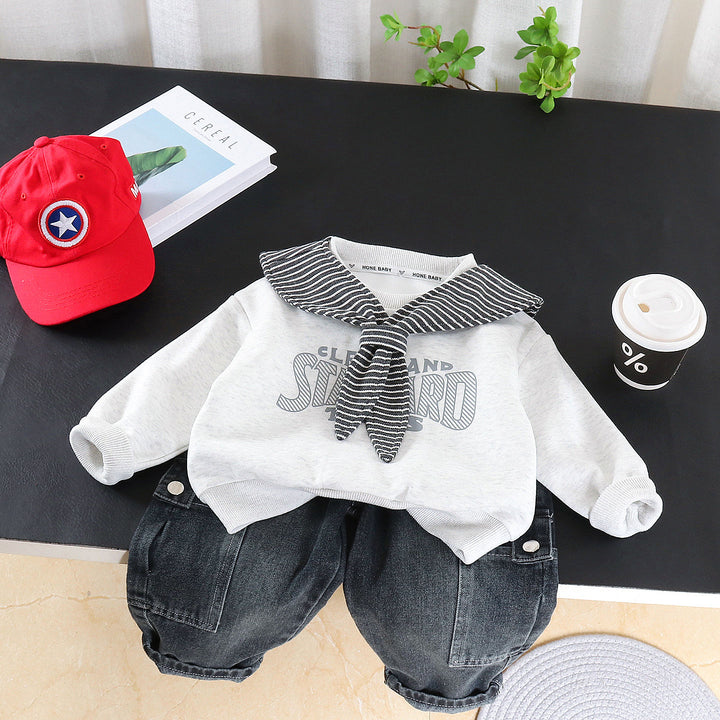 Boys Imported White Cord Set [BT-6103] (1-6Years)