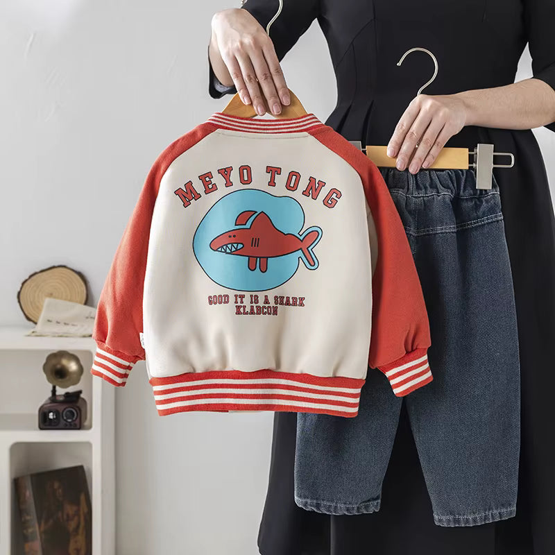 Boys Full Sleeves Imported Co-Ord Set [BT-6414] [1 - 5Years]