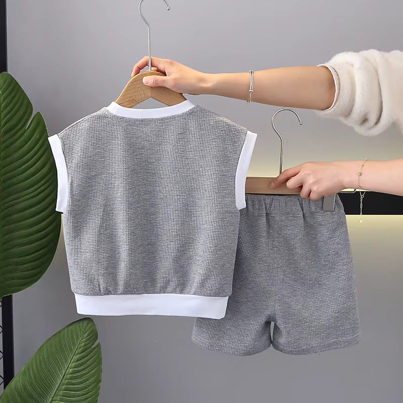 Boys Imported Grey Co-Ord Set [BT-494] [2-7 Years]