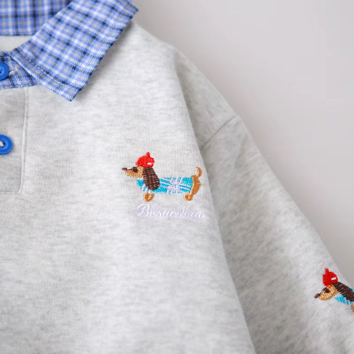 Boys Grey Imported Co-Ord Set [BT-6525] [1 - 5Years]