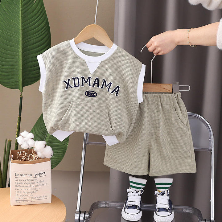 Boys Imported Grey Cord Set [5K-494] [2-7 Years]