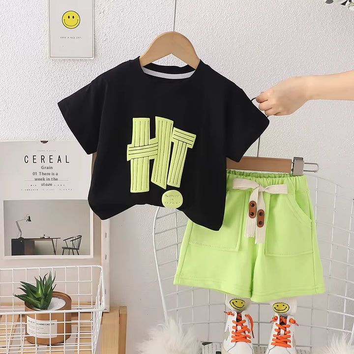Girl's Imported Black Co-Ord Set [GCS-4990] (2-7 Years)