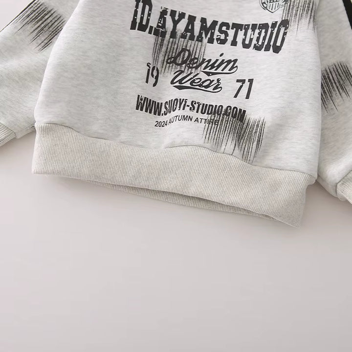 Boys Grey Imported Co-Ord Set [BT-6503] [1 - 5Years]