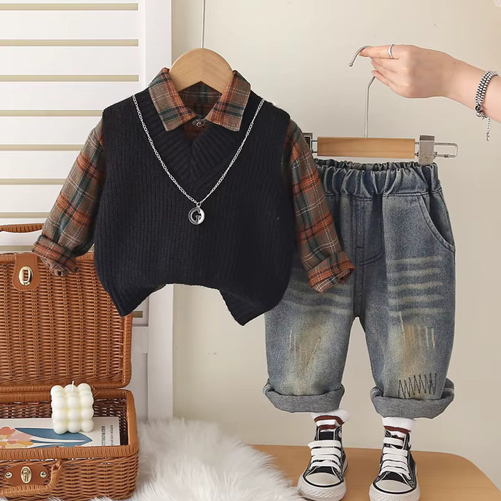 Boys 3 Piece Co-Ord Set [BT-6478] [1 - 6Years]