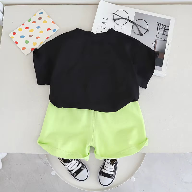 Girl's Imported Black Co-Ord Set [GCS-4990] (2-7 Years)