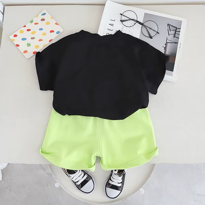 Girl's Imported Black Co-Ord Set [GCS-4990] (2-7 Years)