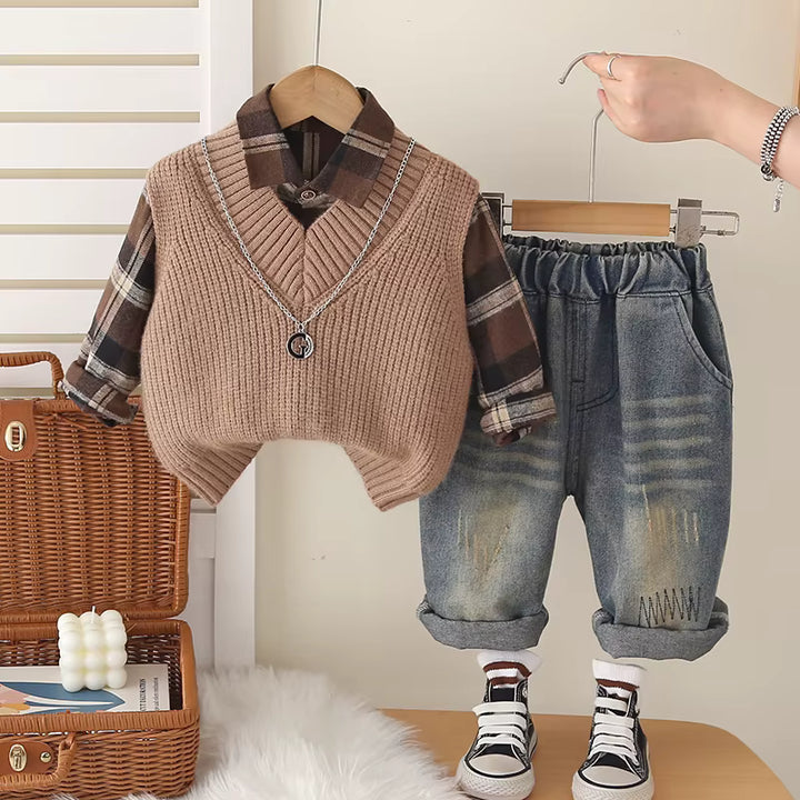 Boys 3 Piece Co-Ord Set [BT-6479] [1 - 6Years]