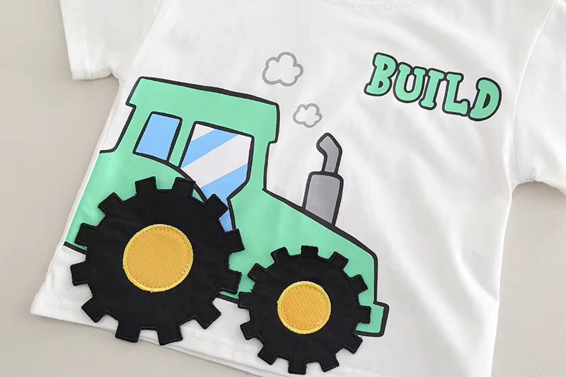 Boys Imported White Cord Set [BT-4089] [2 - 7 Years]