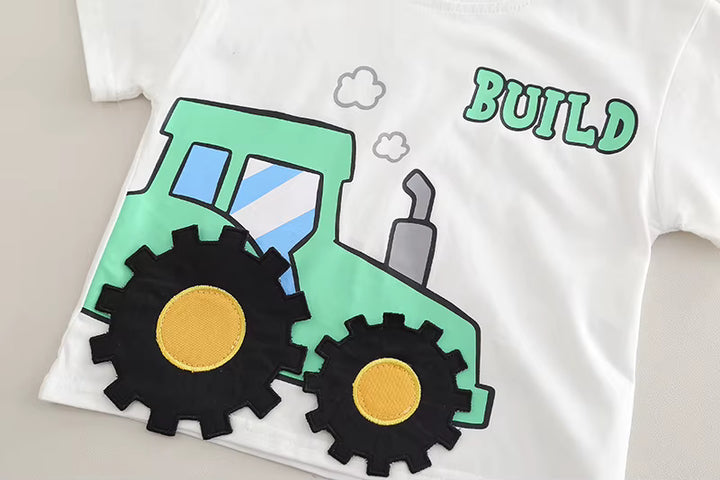 Boys Imported White Cord Set [BT-4089] [2 - 7 Years]