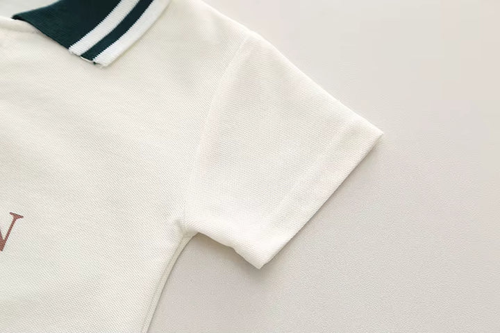 Boys White Imported Co-Ord Set [BT -2050] [1-6 Years]