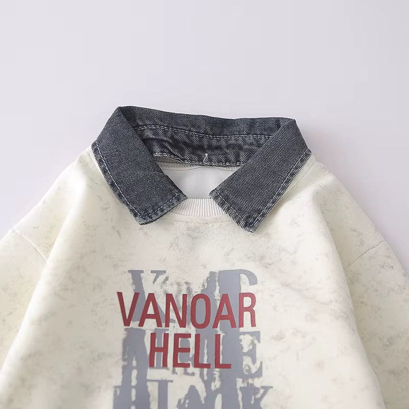 Boys Imported White Cord Set [BT -8542] [1-6 Years]