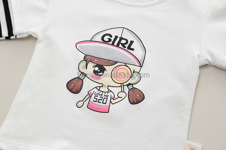 Girls Imported Denim Dungaree [GD-6480] (1-6 Years)