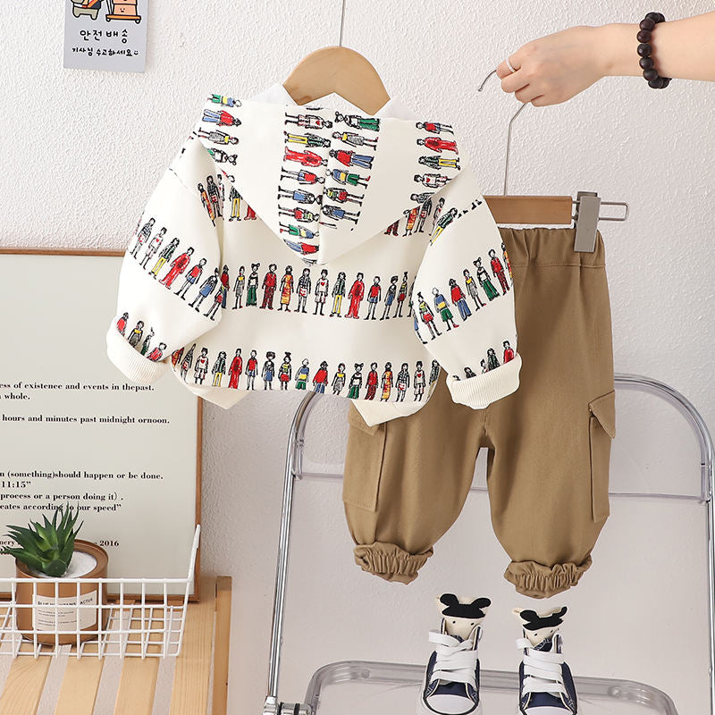 Boys Imported Hooded Co-Ord Set [BT-5960] [1 - 6 Years]