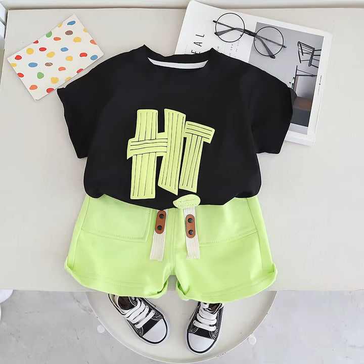 Girl's Imported Black Co-Ord Set [GCS-4990] (2-7 Years)