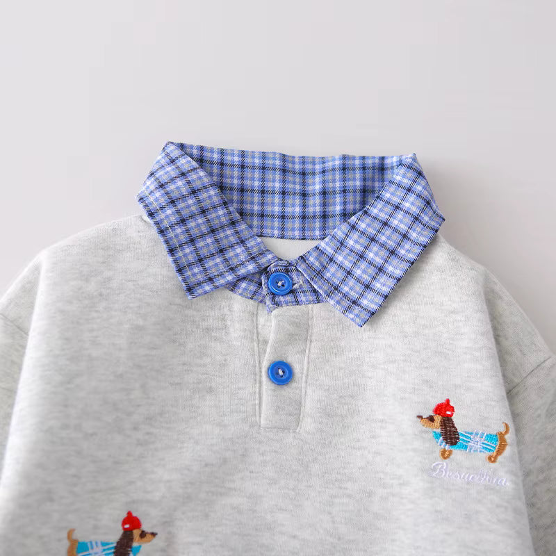 Boys Grey Imported Co-Ord Set [BT-6525] [1 - 5Years]