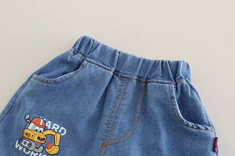 Boys Imported White Cord Set [BT-4089] [2 - 7 Years]