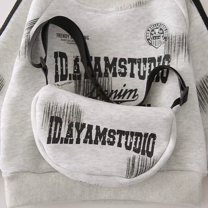 Boys Grey Imported Co-Ord Set [BT-6503] [1 - 5Years]