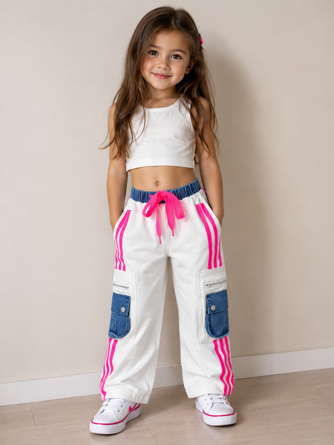 Girls  Designer Straight Fit Jeans [GJ-2412] (4-12Years)