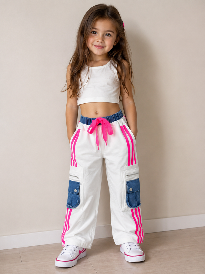Girls  Designer Straight Fit Jeans [GJ-2412] (4-12Years)