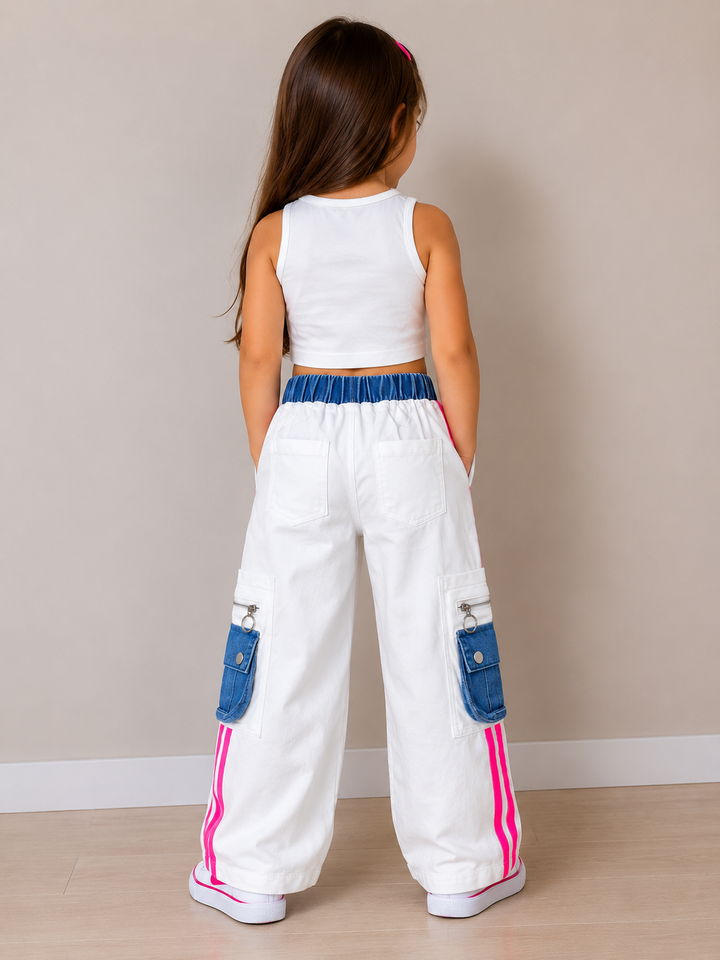 Girls  Designer Straight Fit Jeans [GJ-2412] (4-12Years)