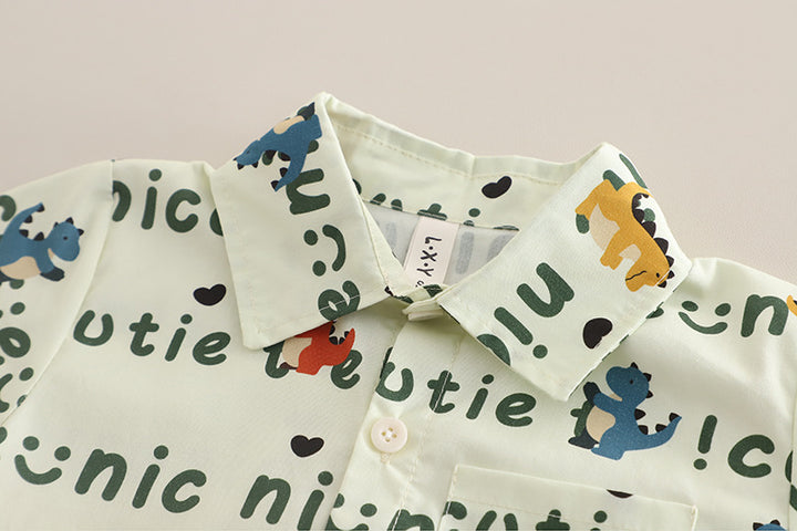 Boys 3 Piece Imported Cream Cord Set [BT-6884] [1 - 5Years]