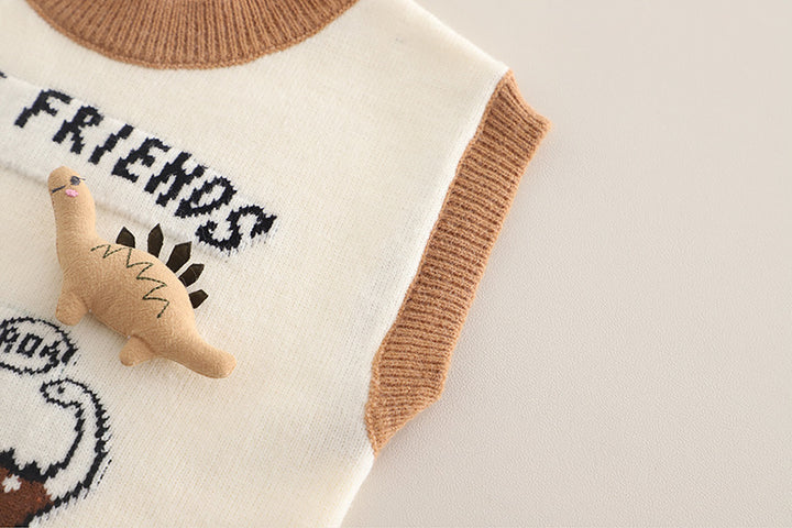 Boys 3 Piece Imported Cream Cord Set [BT-6884] [1 - 5Years]