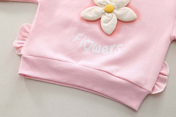 Girl's Pink 2 Piece Co-Ord Set [GCS-6268](1-6 Years)