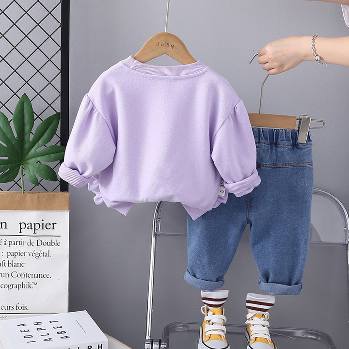 Girl's Lavender 2 Piece Co-Ord Set [GCS-6267](1-6 Years)