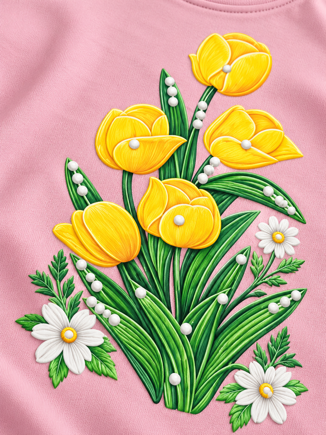 Girls Flower Printed Pink Top [GT-R-6510] [4-12 year]